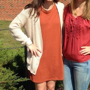 Forever 21 Rust T-Shirt Dress